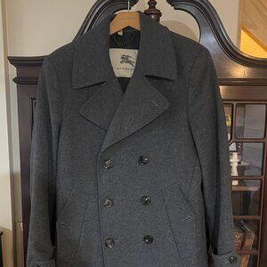 Burberry Men’s 100% Lamb's Wool jacket Peacoat 37-38R (Medium/Small)